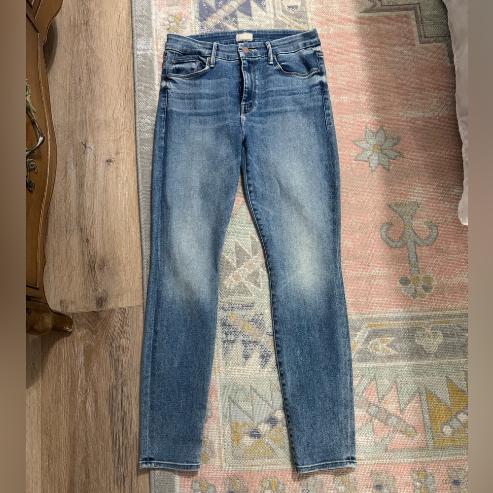 MOTHER Women's Blue Ankle Jeans